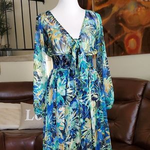 Arden B Tropical Maxi Dress